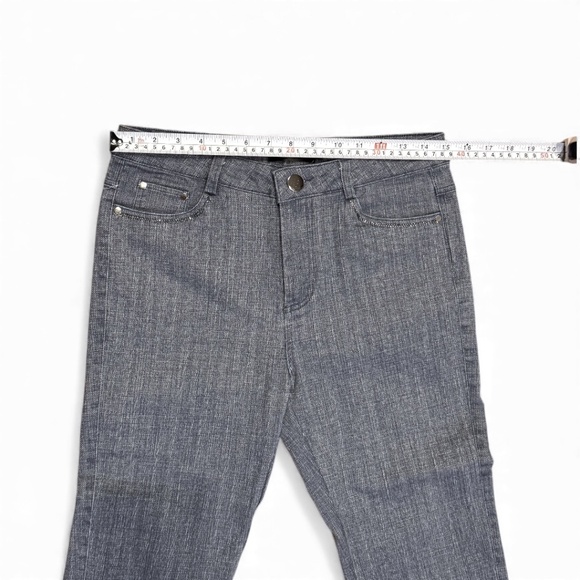 Louna Herringbone Slim Jeans with Rhinestone Pocket Trim – Size M - Picture 5 of 9